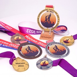 Медаль из металла Соревнования памяти Т.А. Соловьевой NZ79 