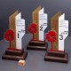 Приз двухслойный (средний размер) на деревянном основании. ZM517