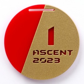 Медаль круглая двухслойная с резными элементами по макету заказчика. NZ701