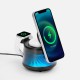 Bluetooth-колонка с подсветкой и беспроводной зарядкой Quantum, черная