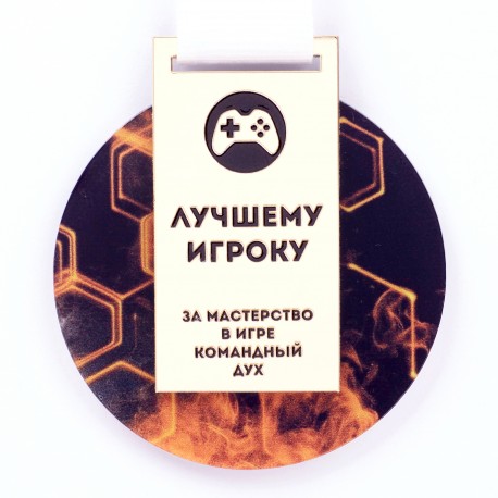 Медаль акриловая двухслойная. NZ851