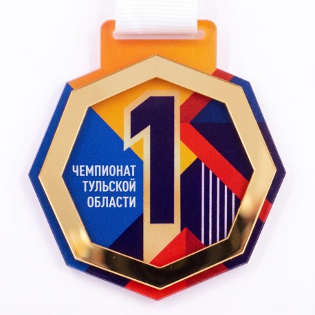 Медаль акриловая двухслойная. NZ833
