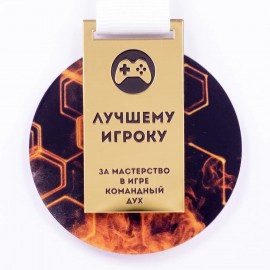 Медаль акриловая двухслойная. NZ851