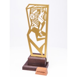 Награда спортивная металлическая "Баскетбол". Уникальный дизайн. Золото/серебро/бронза.