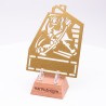 Медаль спортивная металлическая "Хоккей". Уникальный дизайн. Золото/серебро/бронза. 10.3 х 7.8 см.