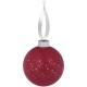 Елочный шар Stars с лентой, 10 см, красный G-17604 