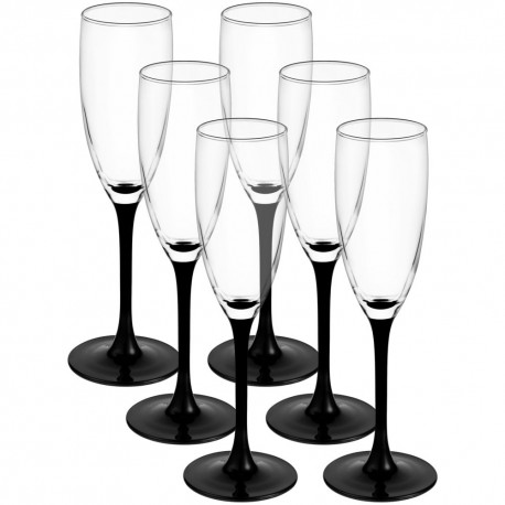 Набор из 6 бокалов для шампанского «Домино» 170 мл. G-13771 
