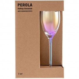 Набор из 2 бокалов для шампанского Perola 200 мл.