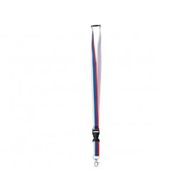 Ланьярд под сублимацию с карабином, межуровневым замком и замком обрыва