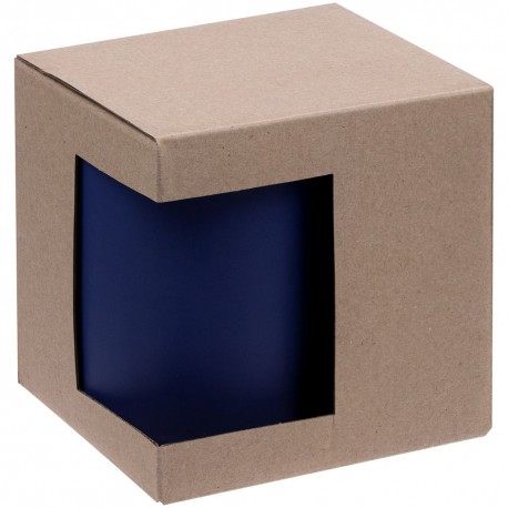 Коробка для кружки с окном, крафт, ver.2 G-3337 