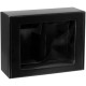Коробка с окном Visible с ложементом под кружки, черная G-15947 