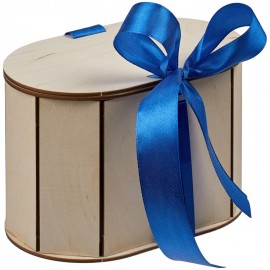 Коробка Drummer, овальная, с синей лентой G-64602 