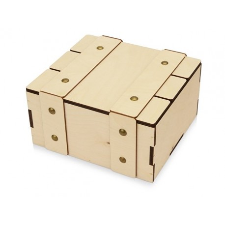 Деревянная подарочная коробка с крышкой «Ларчик» O-625302 